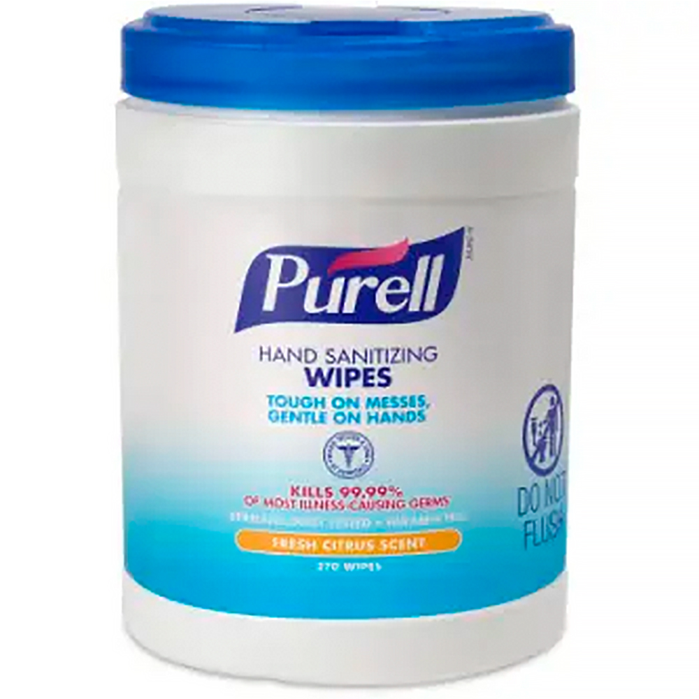GOJO Purell Hand Sanitizer Wipes 270 Count from GME Supply